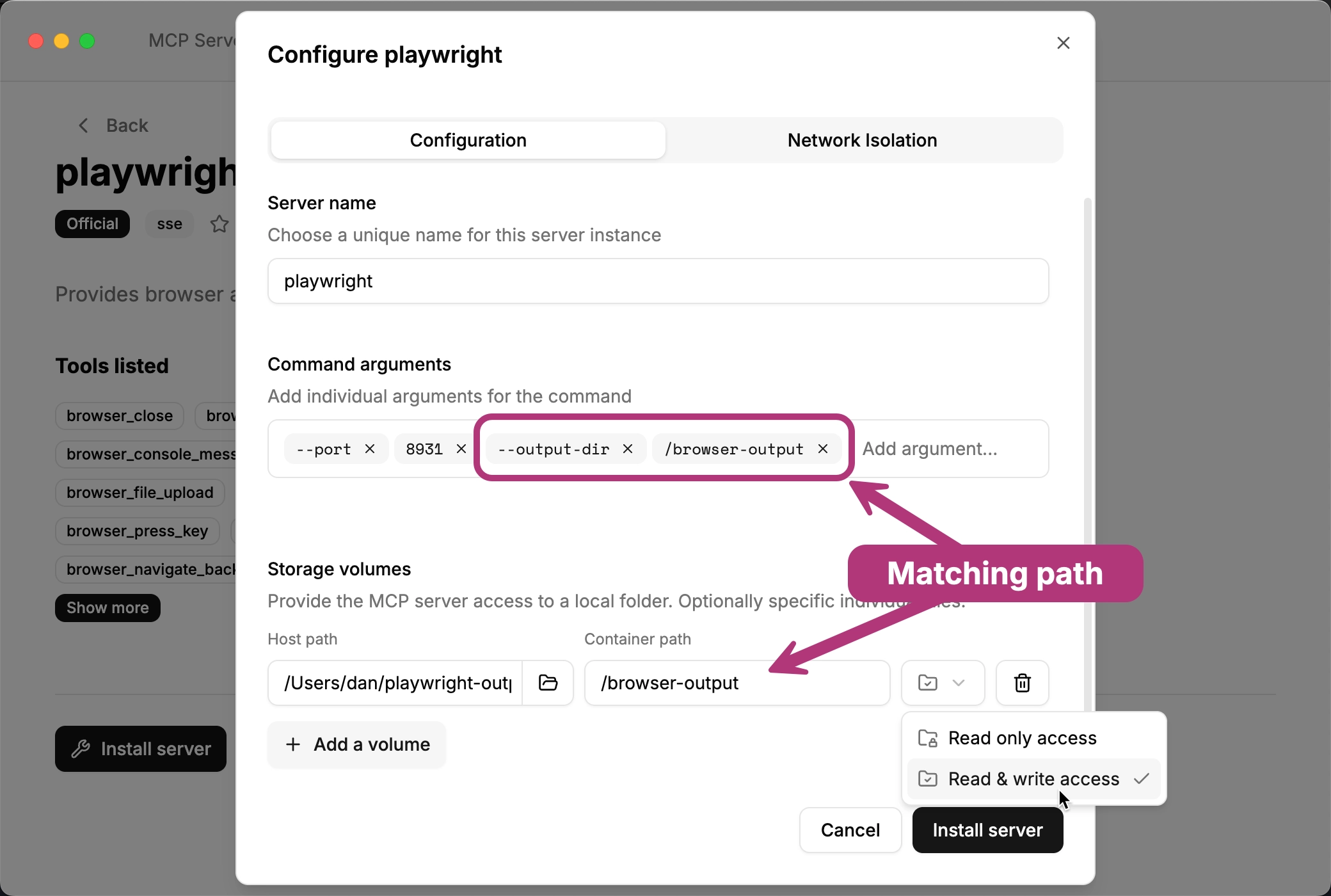 Playwright MCP server UI Playwright MCP server UI
